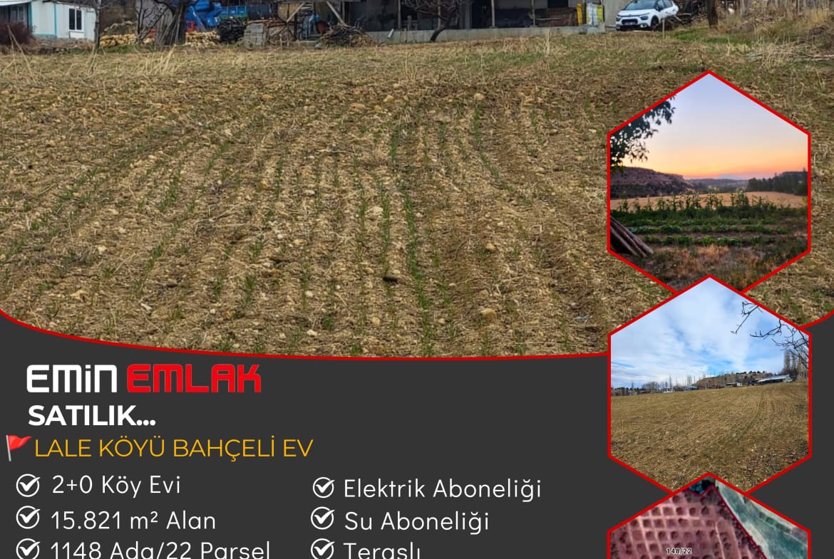 LALE KÖYÜNDE SATILIK BAHÇELİ KÖY EVİ