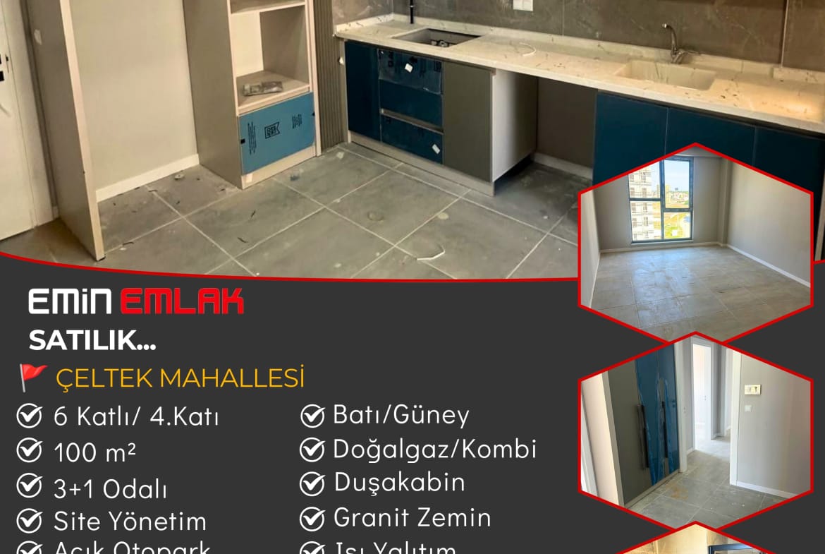 ÇELTEK MAHALLESİ 3+1 SIFIR DAİRE